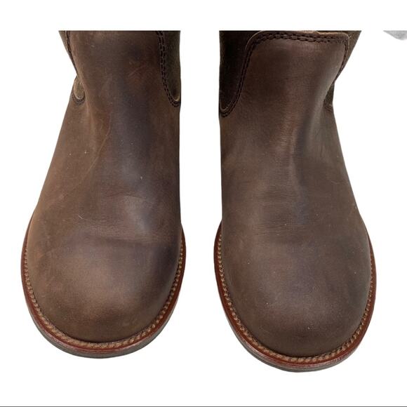 Emu brown leather and sheep fleece boots size 5 - Picture 5 of 9